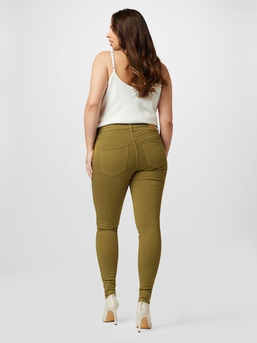 ONLY Carmakoma Skinny Jeans 'CHLOE' in Green