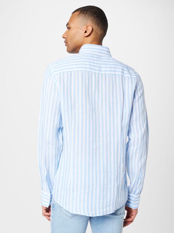 Bruun & Stengade Regular fit Button Up Shirt 'Valencia' in Blue