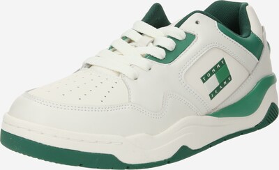 Tommy Jeans Baskets basses en vert / blanc, Vue avec produit