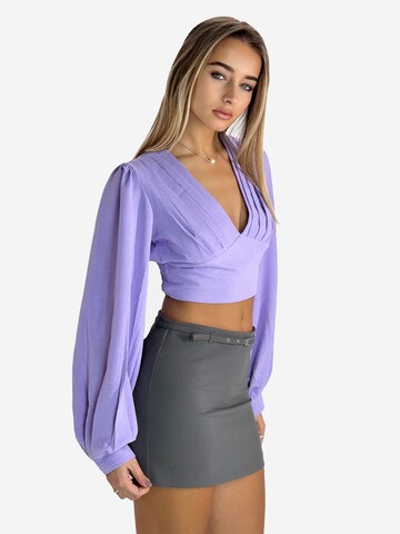 Chemisier Elara en violet