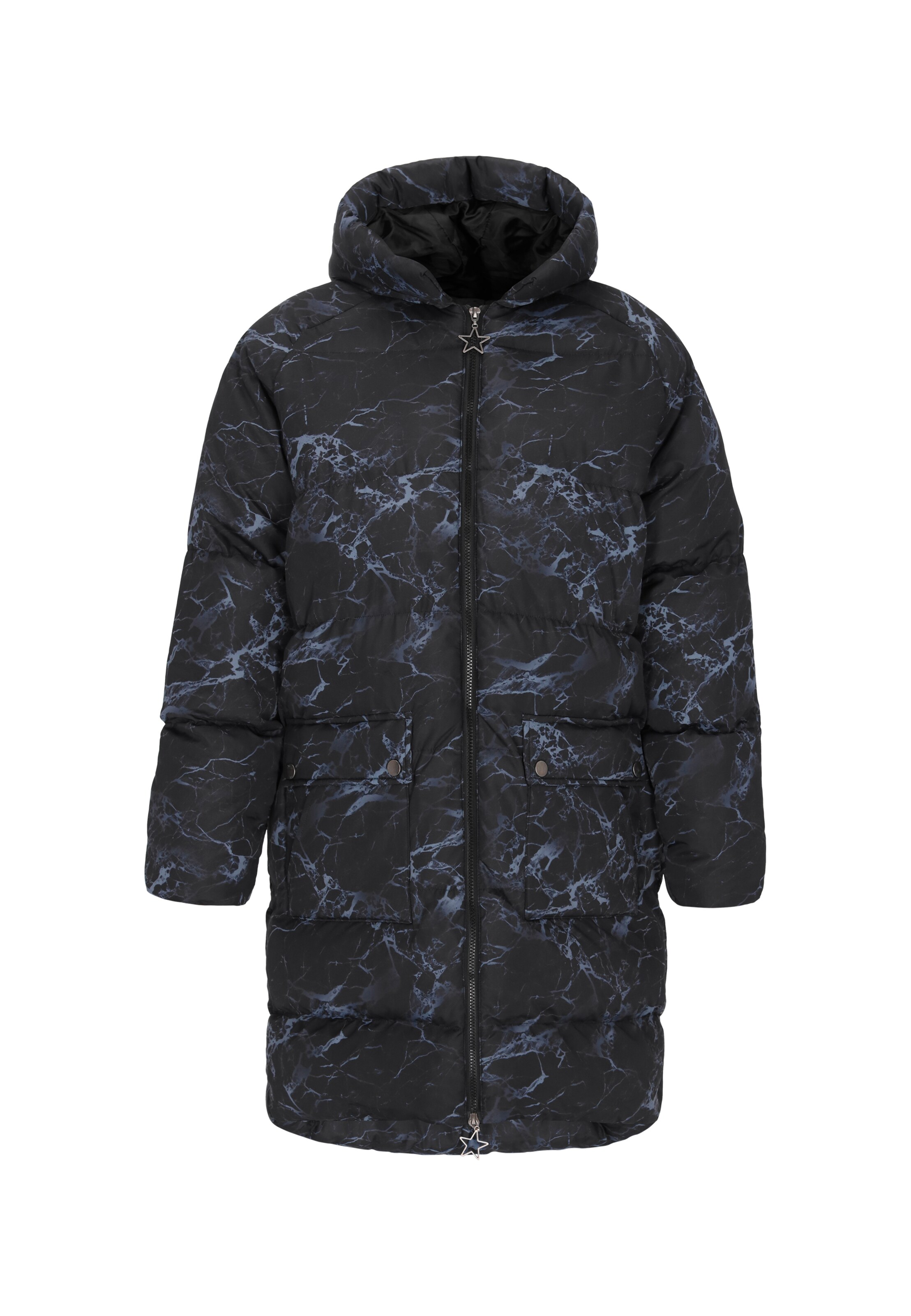 Gaya - Abrigo de invierno en negro: frente