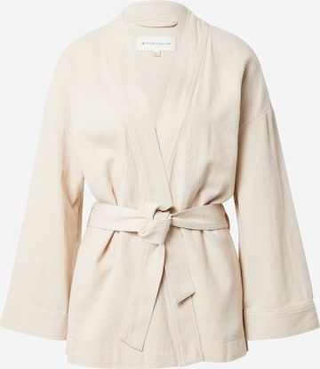 TOM TAILOR Kimono in Beige: front