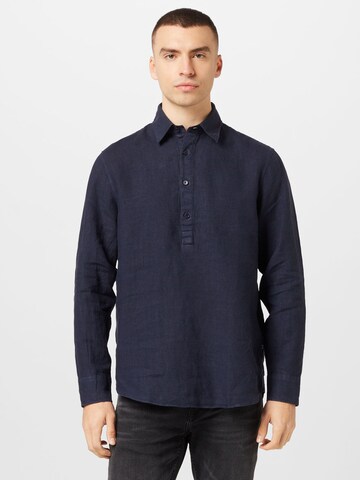 NN07 - Ajuste regular Camisa 'Sune 5706' en azul: frente