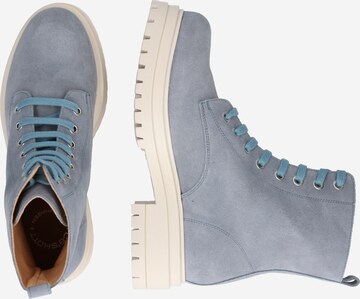 Ca'Shott Lace-Up Ankle Boots in Blue