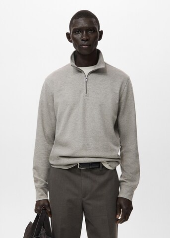 MANGO MAN Sweatshirt 'Portellp' in Grey: front