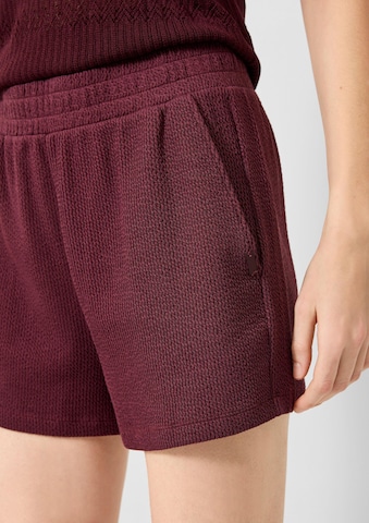 QS Loosefit Broek in Rood