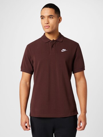 Nike SportswearRegular Fit Majica - smeđa boja: prednji dio