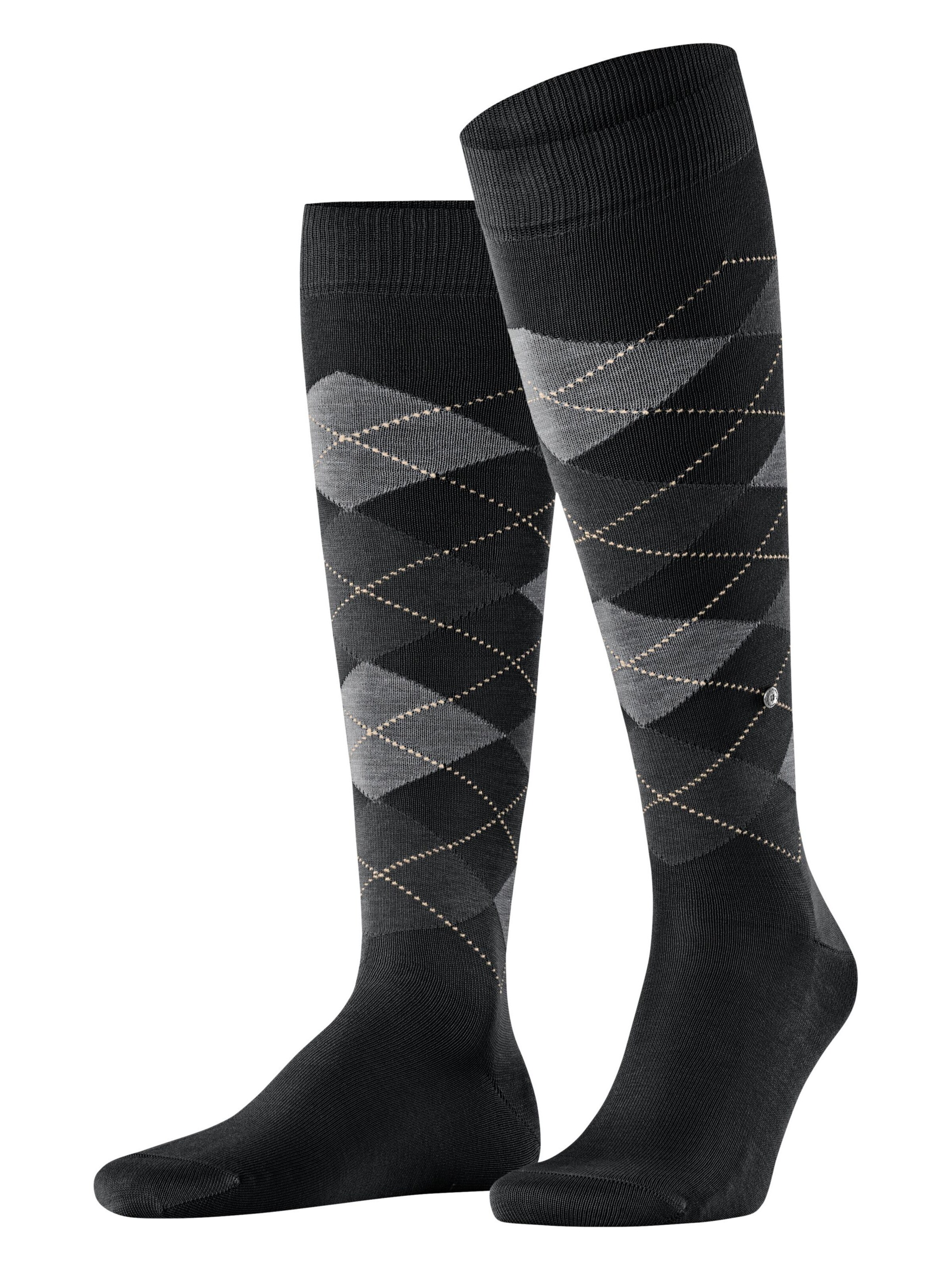 BURLINGTON Kniestrümpfe 'Manchester'‌‌‌‌‌ in Schwarz: Vorderseite