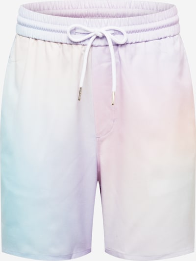 Pantaloni 'Olsen' WEEKDAY pe albastru fumuriu / mov pastel / portocaliu piersică / roz pastel, Vizualizare produs