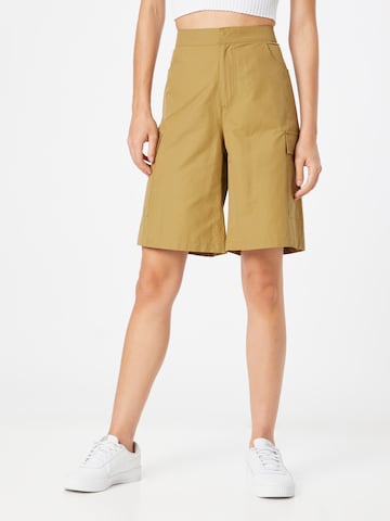 WEEKDAY Wide leg Cargo trousers in Beige: front