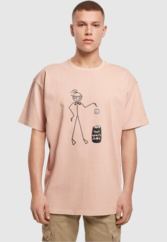Merchcode Shirt 'Last Year' in Roze: voorkant