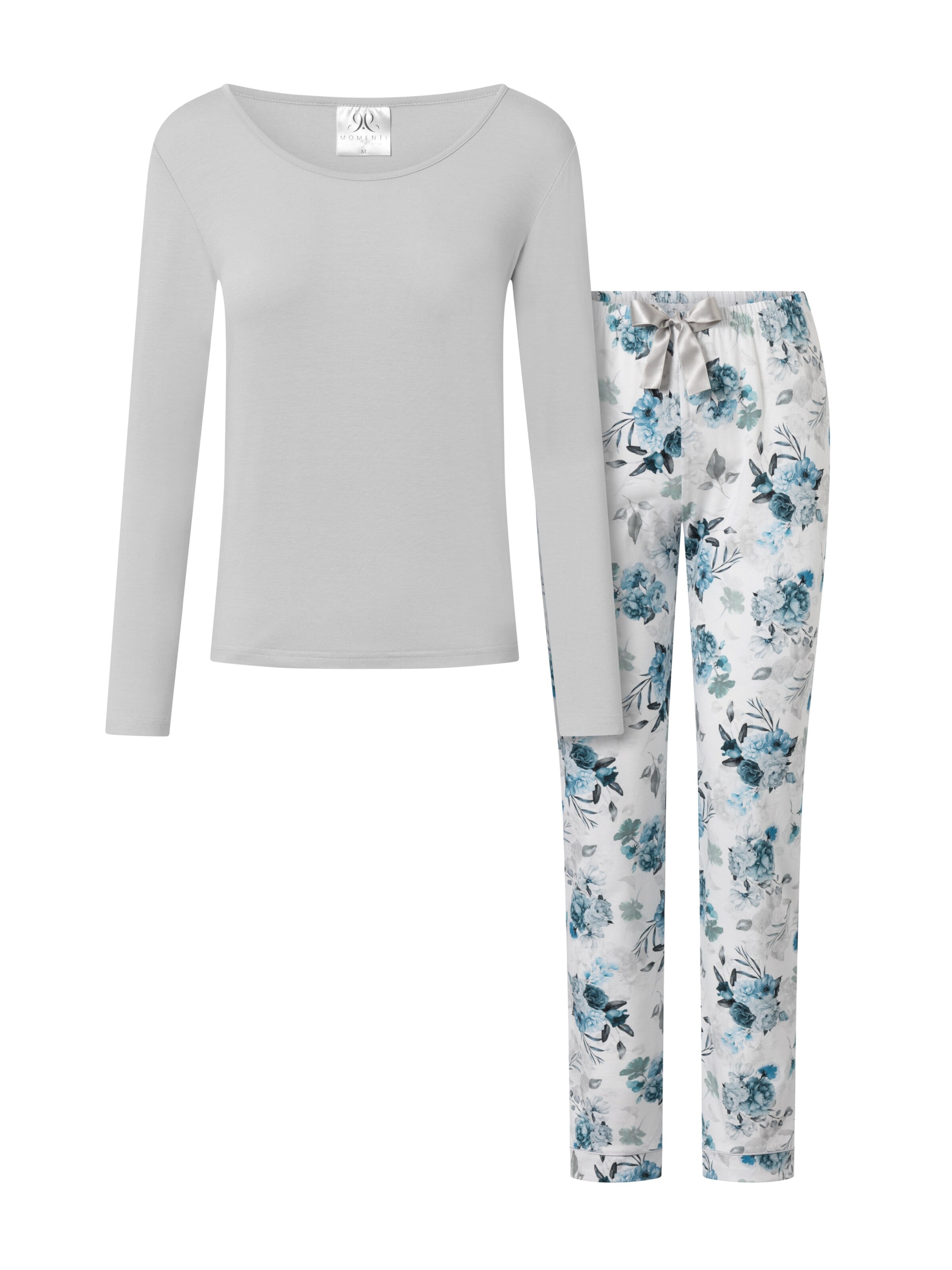 Momenti Per Me - Pijama 'Lovely Day' en azul: frente