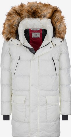 Veste d’hiver Giorgio di Mare en blanc : devant