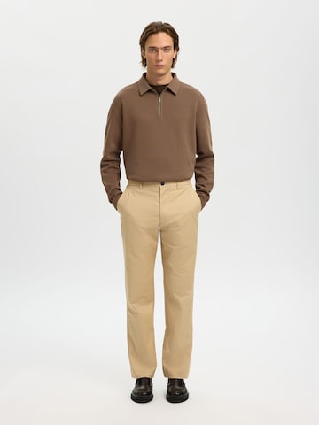 regular Pantaloni chino di SELECTED in marrone