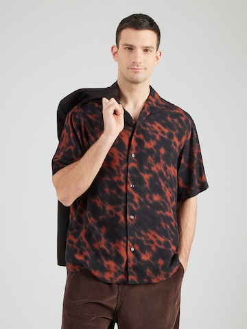 HUGO Regular fit Overhemd 'Espino' in Zwart: voorkant