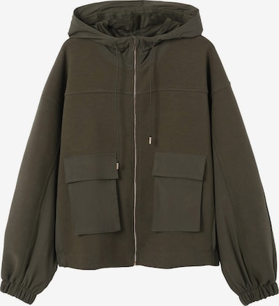 MANGO Zip-Up Hoodie 'CARI' in Khaki, Item view