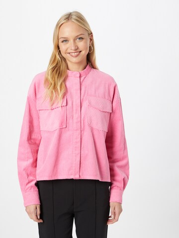 NORR Blouse in Pink: front