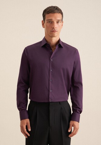 SEIDENSTICKER Regular fit Business shirt in Purple: front