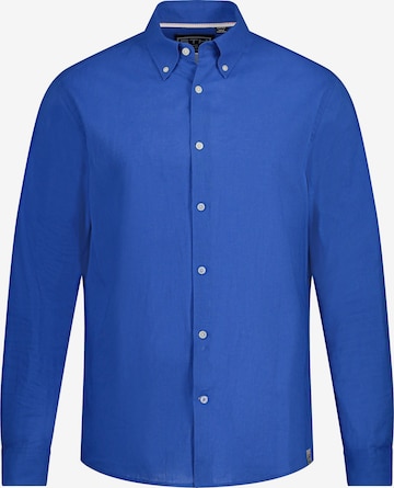 STHUGE Regular fit Button Up Shirt in Blue: front