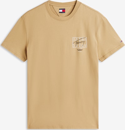 Marškinėliai iš Tommy Jeans, spalva – smėlio spalva / juoda / balta, Prekių apžvalga