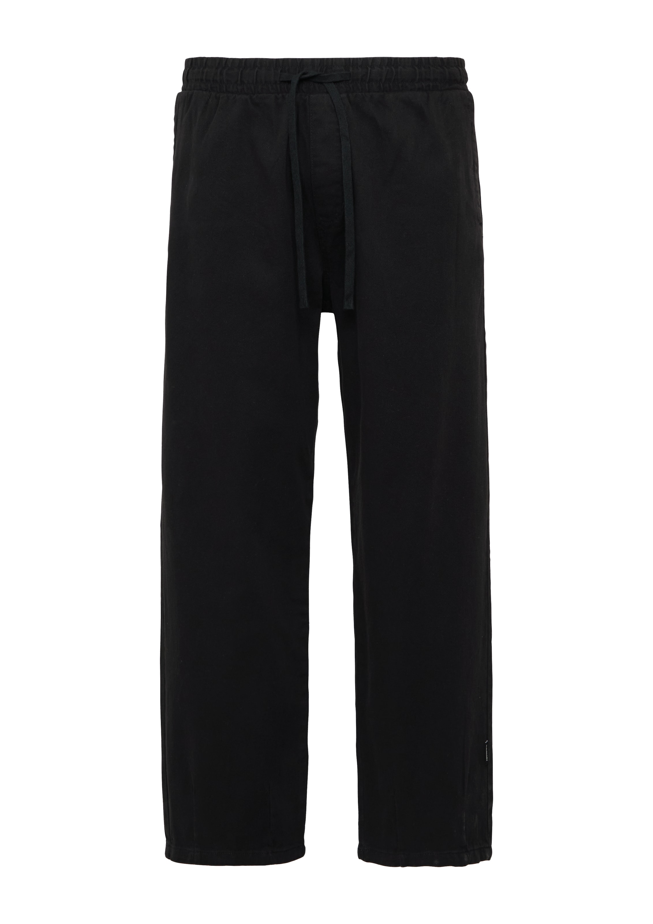 Effilé Pantalon QS en noir : devant