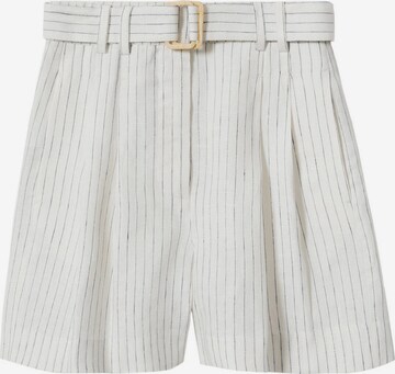 regular Pantaloni con pieghe 'MAURO' di MANGO in beige: frontale