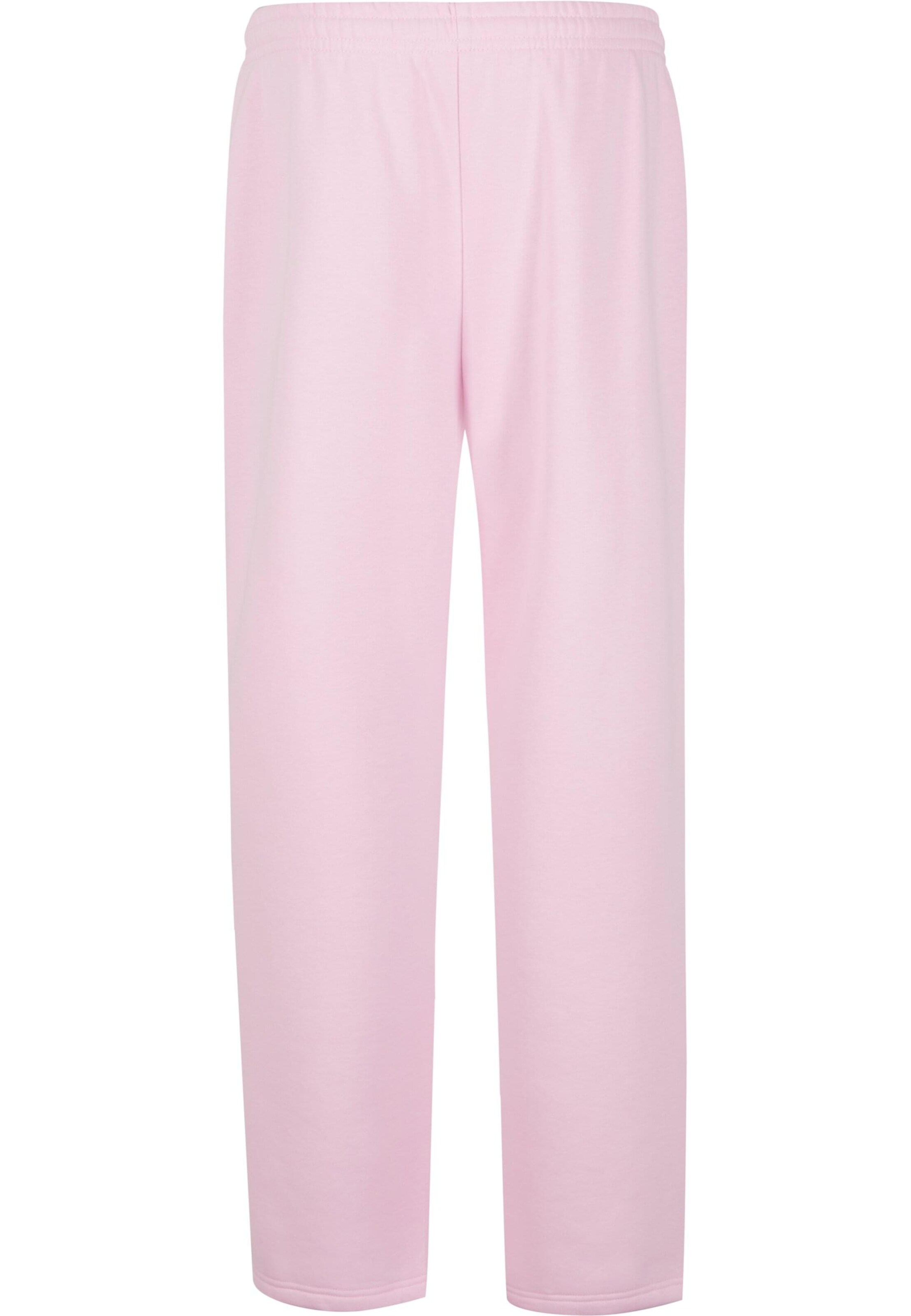 Urban Classics Zúžený strih Nohavice 'Fluffy' - Ružová