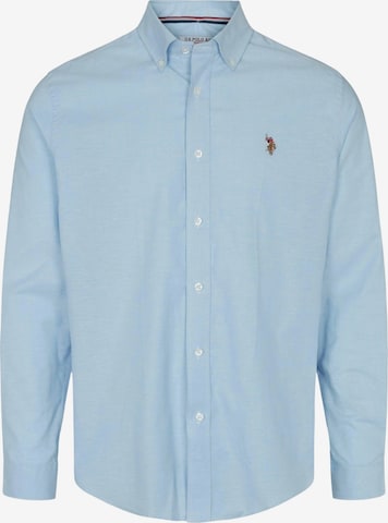 U.S. POLO ASSN. Regular Fit Paita 'Calvert' värissä sininen: etupuoli