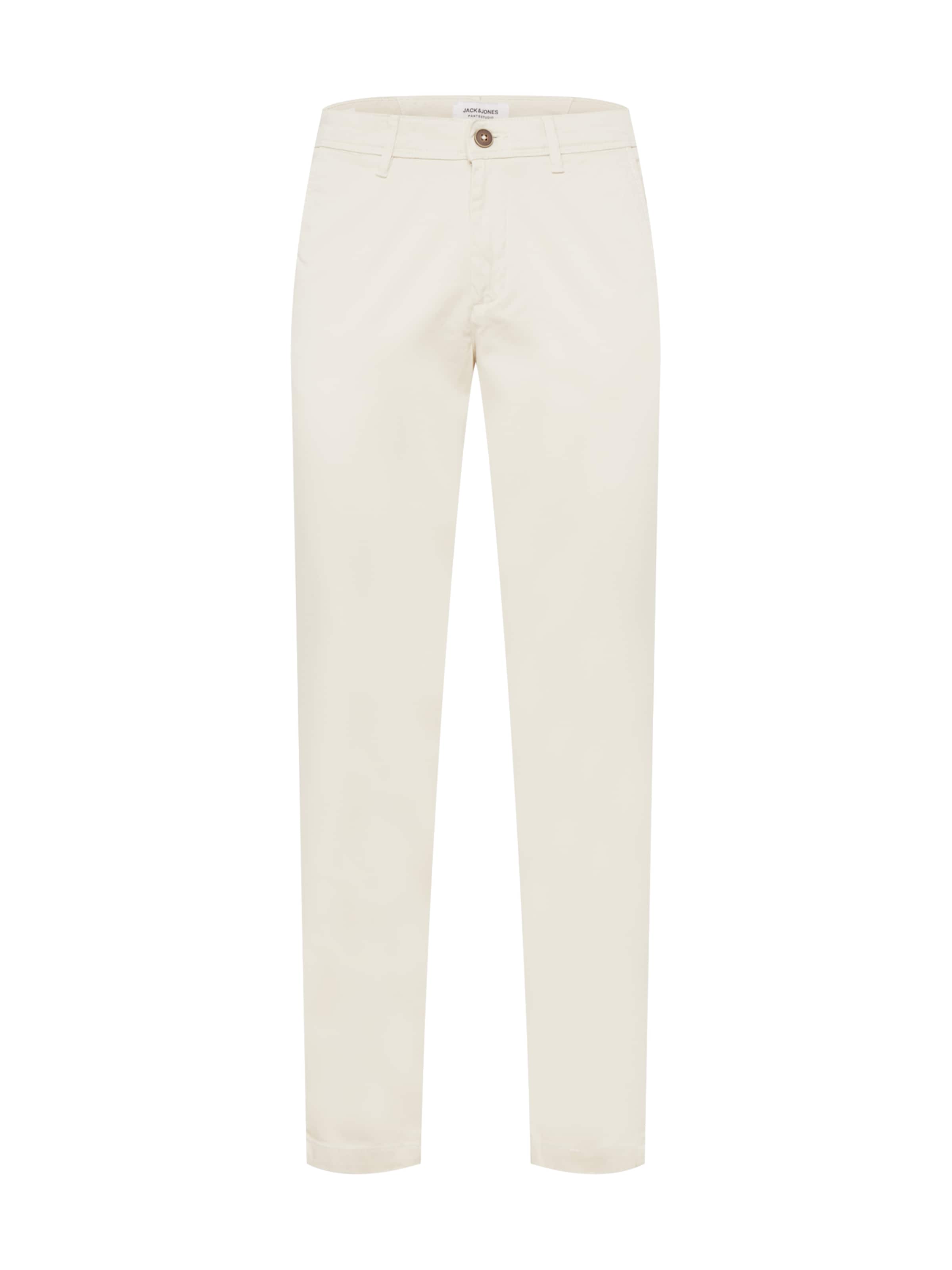 Pantalon chino 'JJIMarco JJBowie' JACK & JONES en beige : devant
