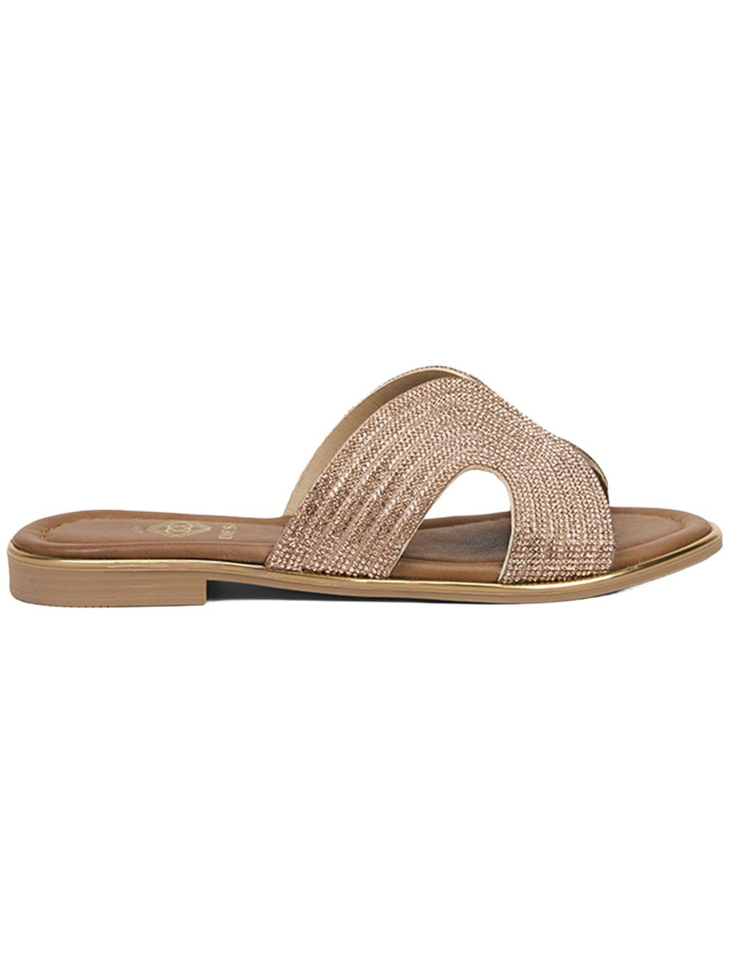 Desa Mule 'DESA Damen-Sandalen mit Steindetails' in Pink: front