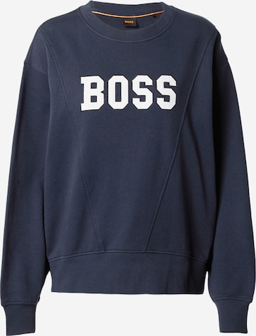 BOSS Orange Sweatshirt 'Eprep' in Blau: predná strana