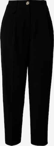 Trendyol Regular Pleat-front trousers in Black: front