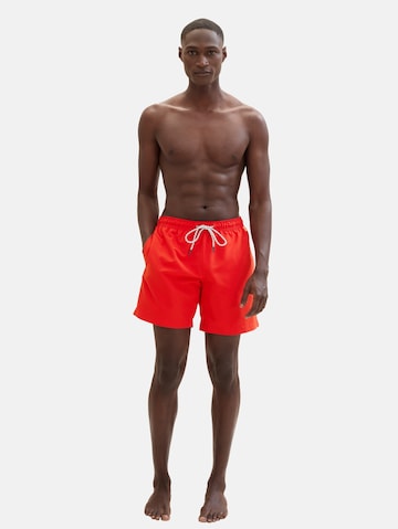 TOM TAILOR Board Shorts in Red