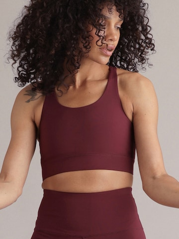 Hey Honey Bustier Sport bh 'Criss Cross' in Rood