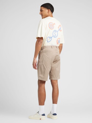 BOSS Slimfit Chino kalhoty – hnědá