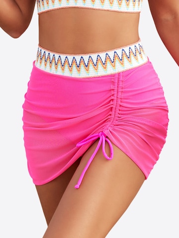 Magicshe Push-up Bikini 'Push Up Bikini Set mit hoher Taille' in Pink