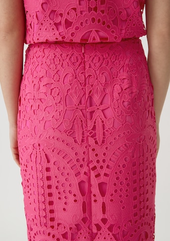 COMMA Spódnica w kolorze różowy