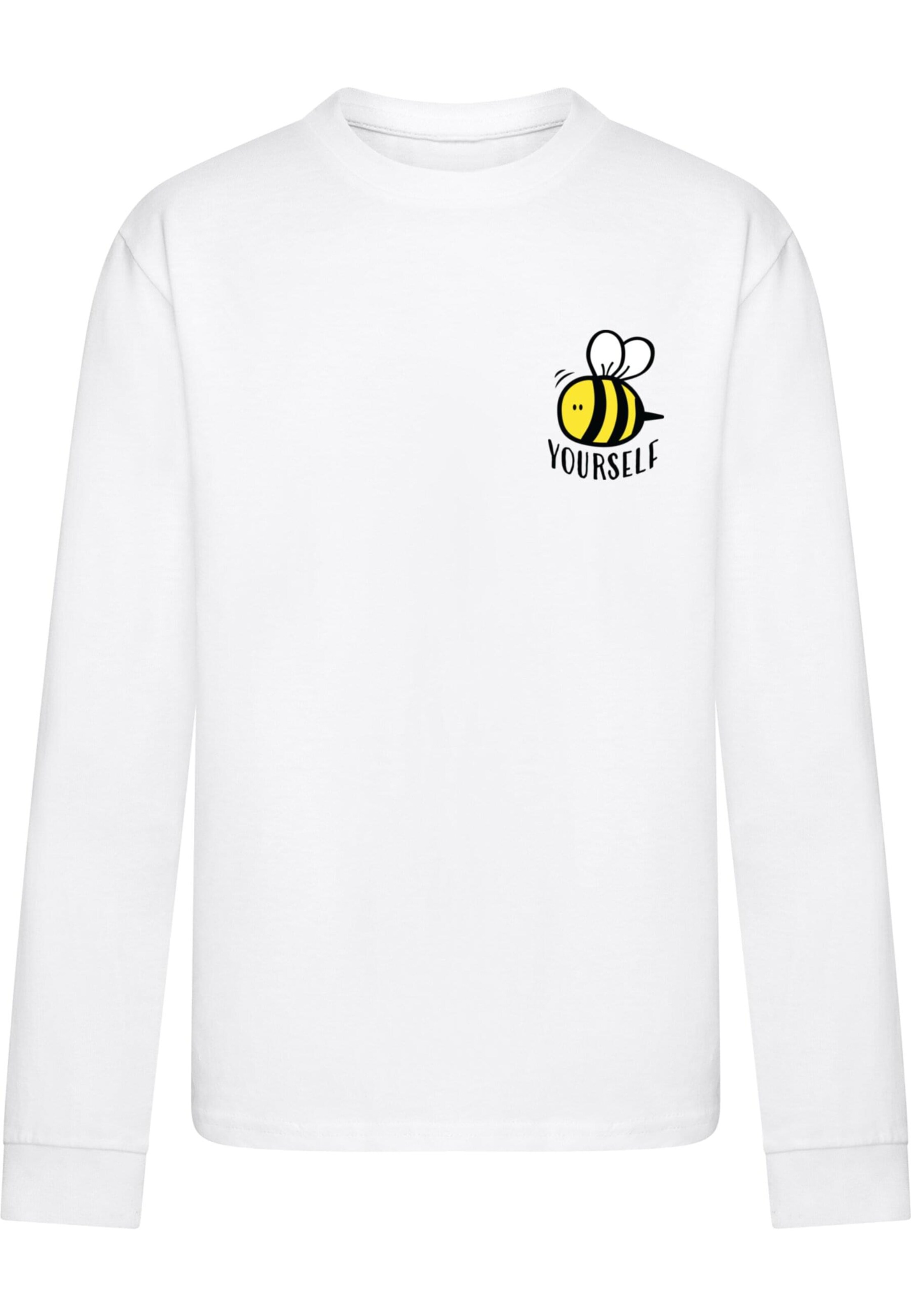 T-Shirt 'Bee Yourself' Merchcode en blanc : devant