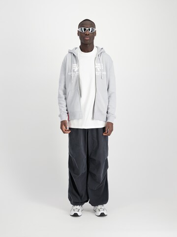 Veste de survêtement ALPHA INDUSTRIES en gris