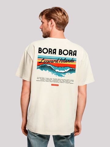 F4NT4STIC T-Shirt 'Bora Bora Leewards Island' in Beige: Vorderseite