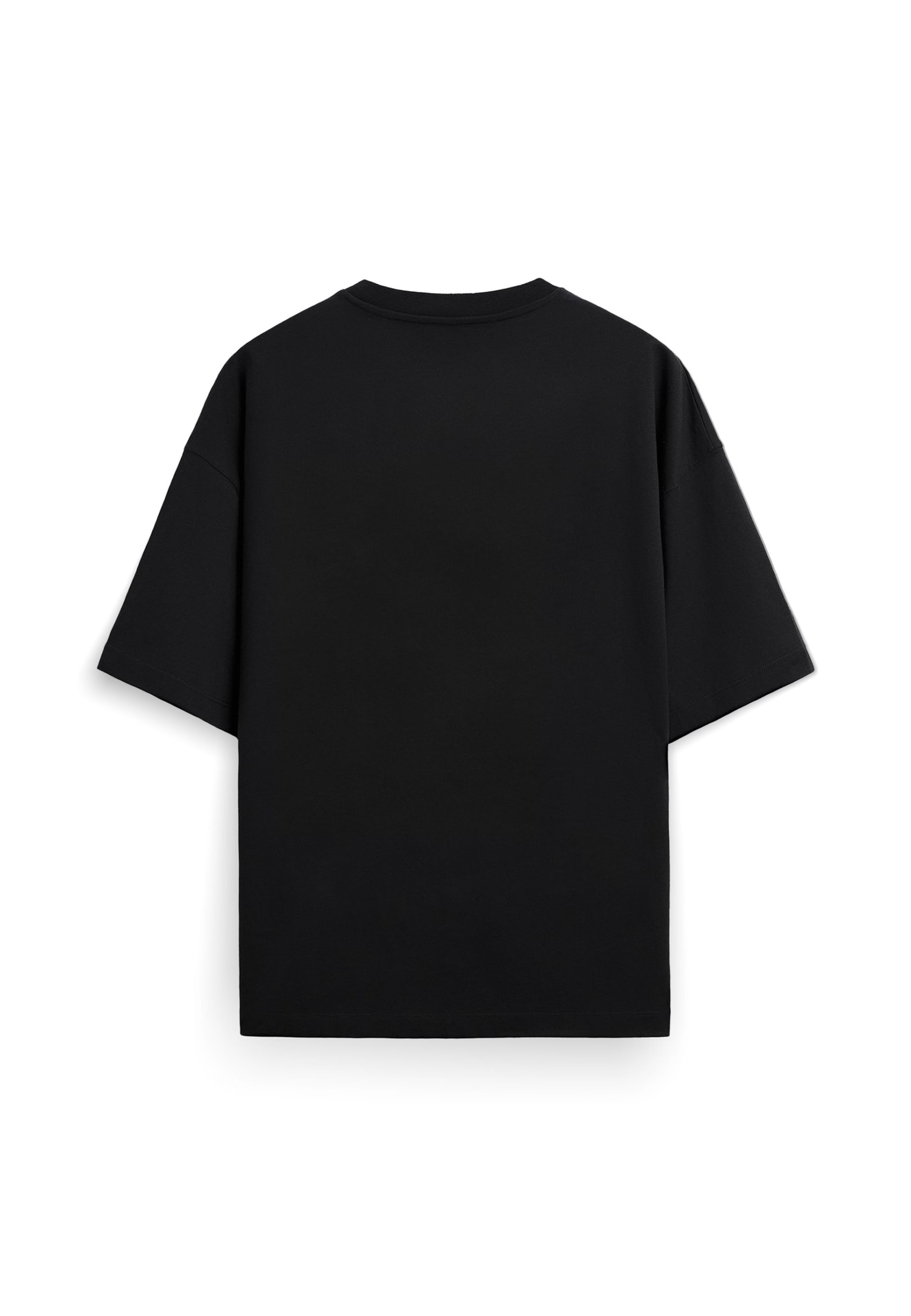 Vertere Berlin Shirt 'THE RAVE ISSUE' in Black: back