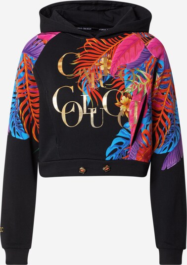 Carlo Colucci Sweatshirt em mistura de cores / preto, Vista do produto