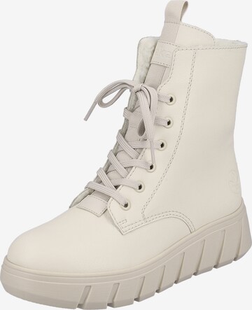 Rieker Lace-Up Boots 'Y3501' in Beige: front