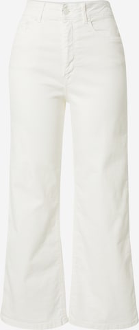 Springfield Wide leg Jeans 'SARGA' in White: front