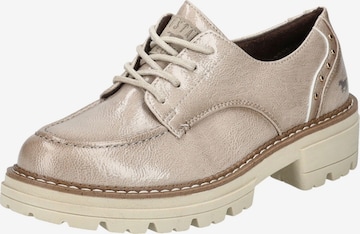 MUSTANG Veterschoen in Grijs: voorkant