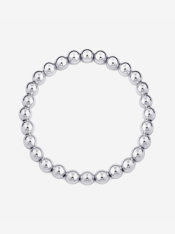 CLASSYANDFABULOUS Jewelry Bracelet 'CLASSYANDFABULOUS Beaded' in Silver: front