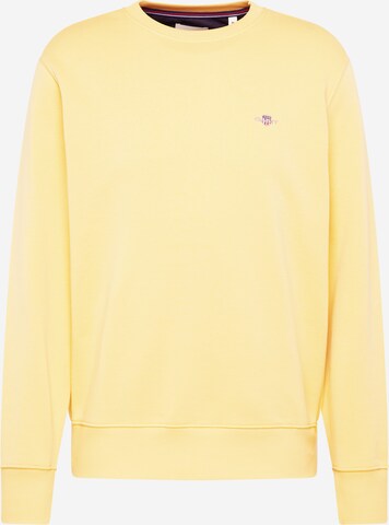 GANT Sweatshirt in Geel: voorkant