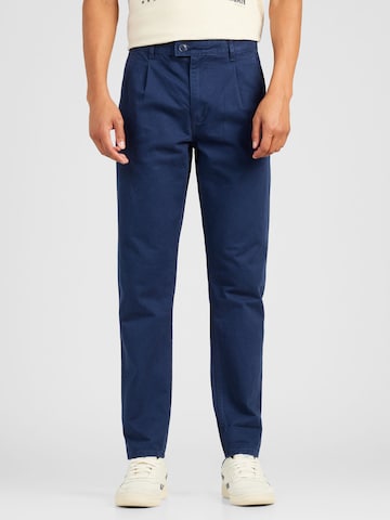 BLEND Regular Pleat-Front Pants in Blue: front