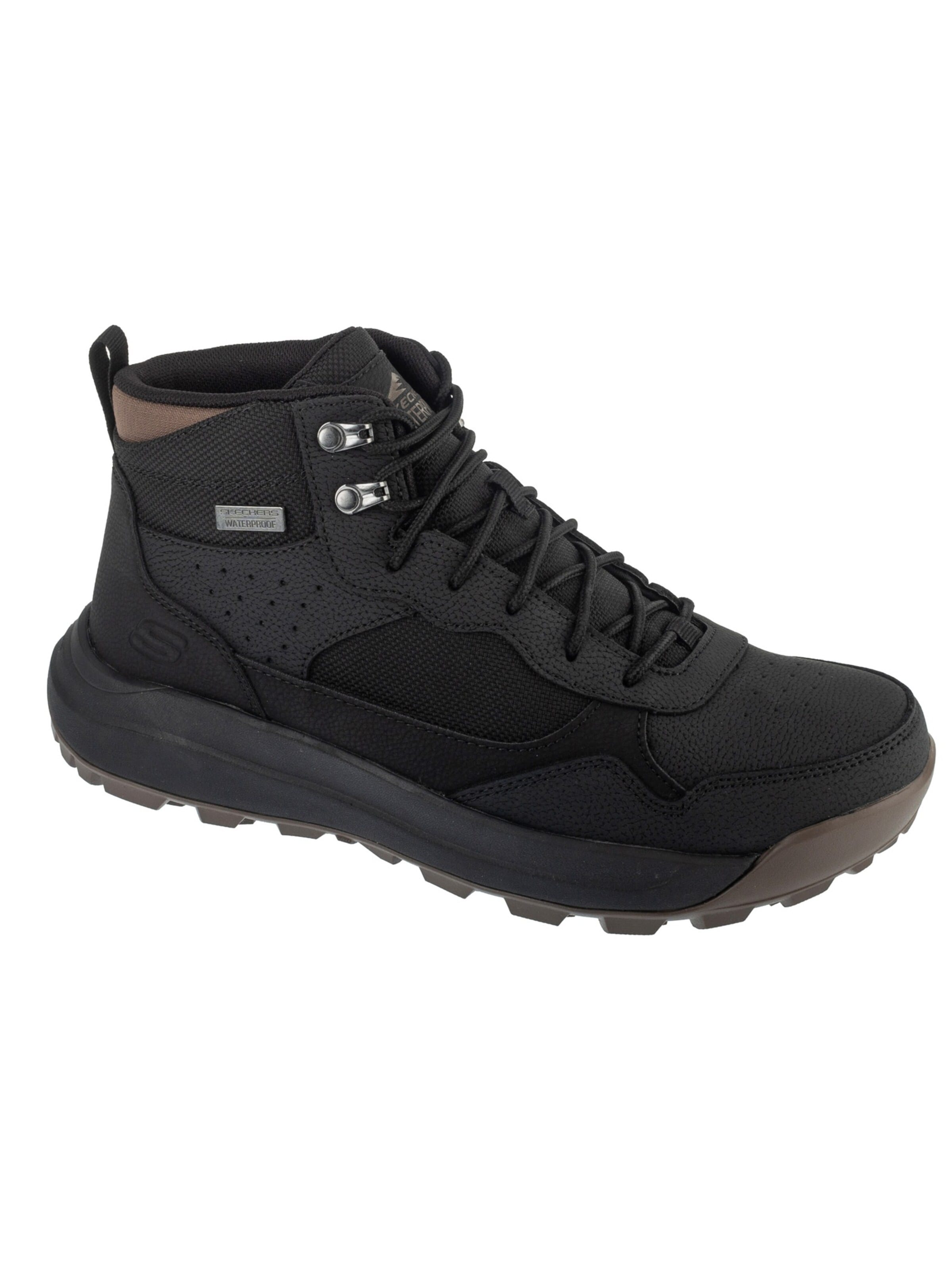 SKECHERS Lace-up boots 'Cambert - Harlan' in Black: front