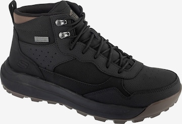 SKECHERS Veterboots 'Cambert - Harlan' in Zwart: voorkant